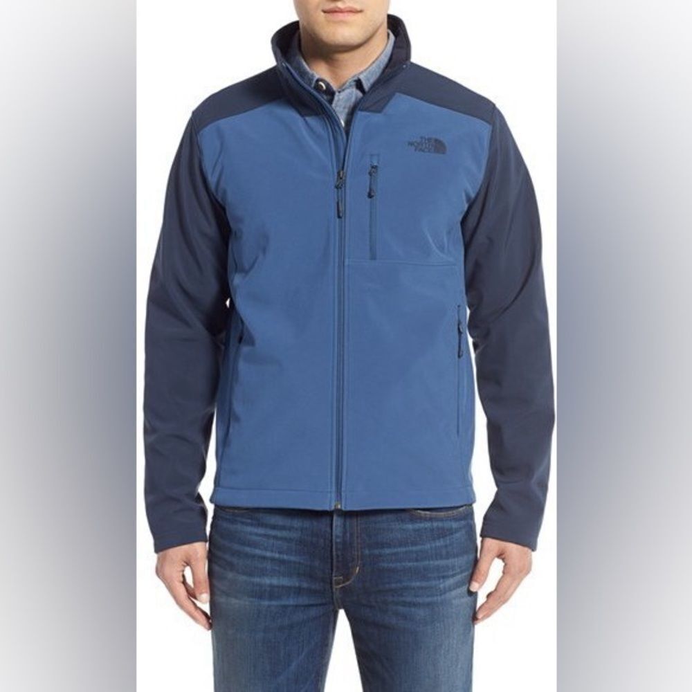 Apex Bionic 2 Windproof Water Resistant Soft Shell Jacket Two Tone Blue - Medium